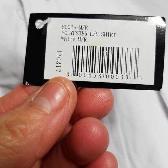 Tact Squad Private security White Long Sleeve Shirt Size Medium.Pit to pit app - Picture 7 of 9